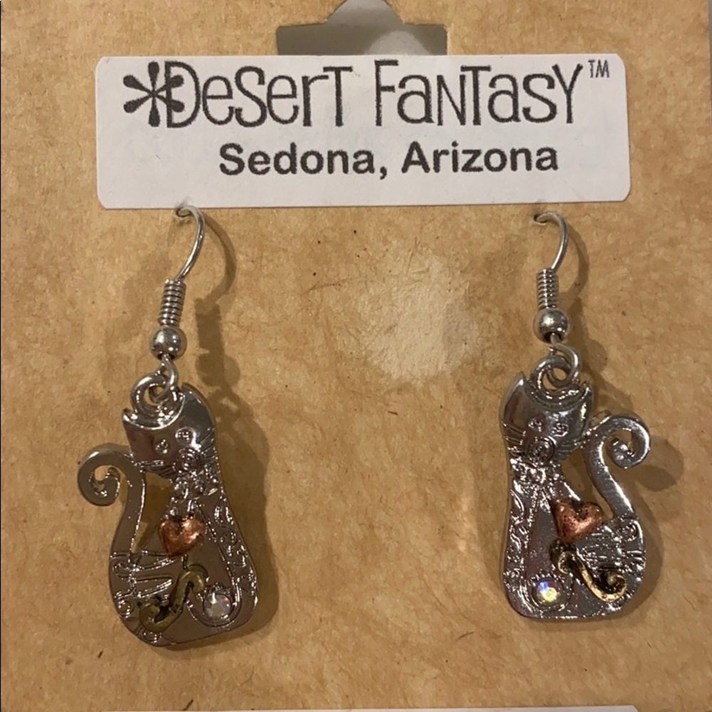 Sedona Arizona cat earrings